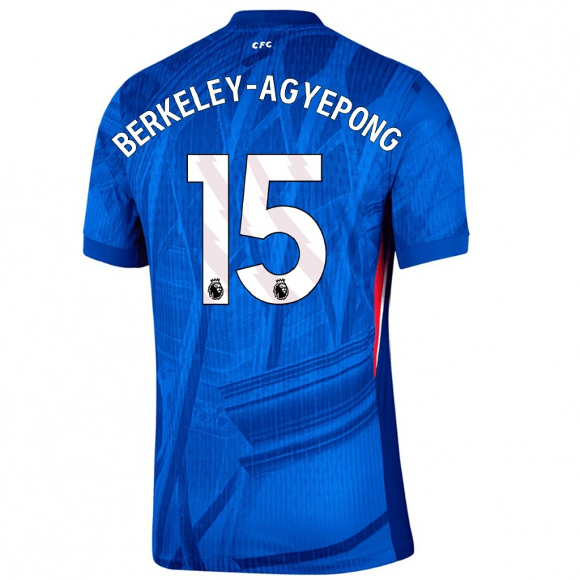 Danxen Kinder Jeremiah Berkeley-Agyepong #15 Blau Weiß Heimtrikot Trikot 2025/26 T-Shirt Österreich