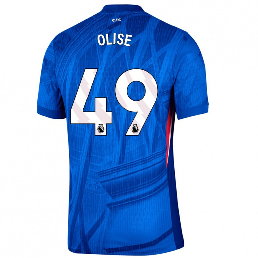Danxen Kinder Richard Olise #49 Blau Weiß Heimtrikot Trikot 2025/26 T-Shirt Österreich
