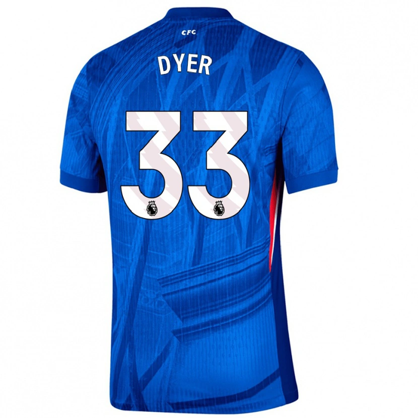 Danxen Kinder Kiano Dyer #33 Blau Weiß Heimtrikot Trikot 2025/26 T-Shirt Österreich