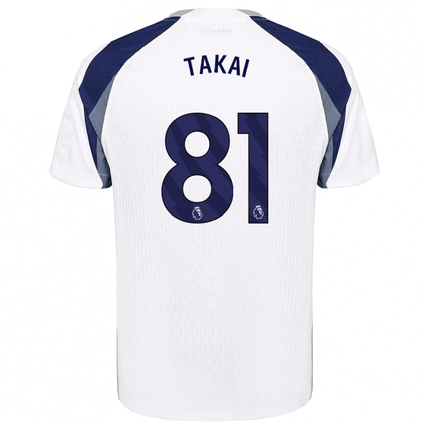 Danxen Kinder Kota Takai #81 Weiß Marineblau Heimtrikot Trikot 2025/26 T-Shirt Österreich