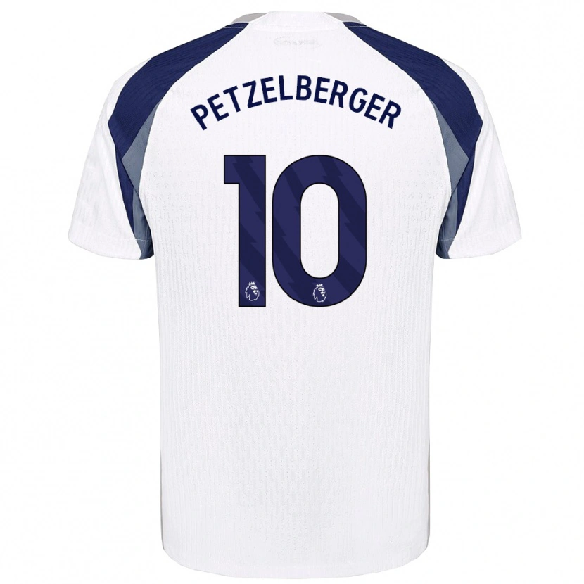 Danxen Kinder Ramona Petzelberger #10 Weiß Marineblau Heimtrikot Trikot 2025/26 T-Shirt Österreich