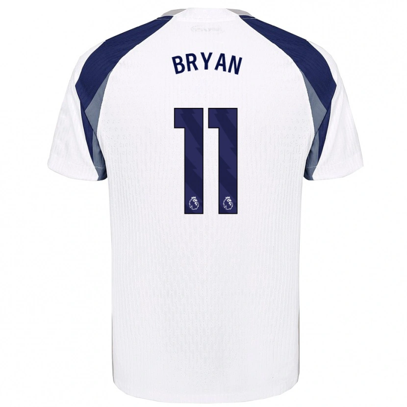 Danxen Kinder Bryan Gil #11 Weiß Marineblau Heimtrikot Trikot 2025/26 T-Shirt Österreich