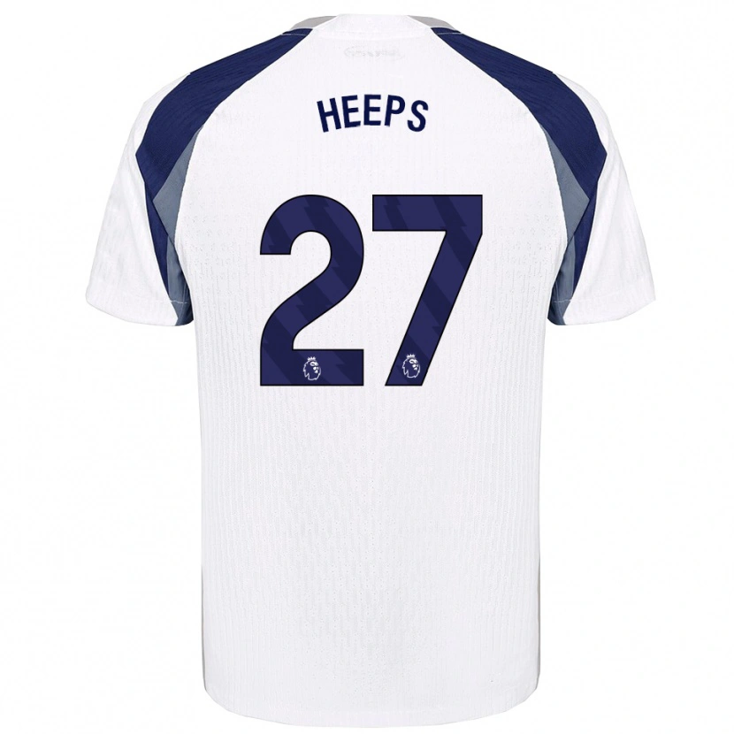 Danxen Kinder Eleanor Heeps #27 Weiß Marineblau Heimtrikot Trikot 2025/26 T-Shirt Österreich
