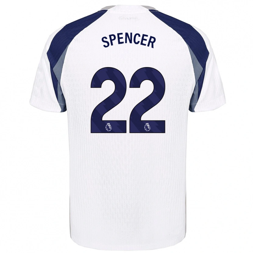 Danxen Kinder Rebecca Spencer #22 Weiß Marineblau Heimtrikot Trikot 2025/26 T-Shirt Österreich