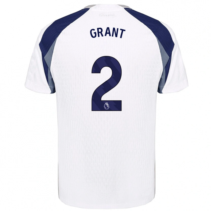 Danxen Kinder Charlotte Grant #2 Weiß Marineblau Heimtrikot Trikot 2025/26 T-Shirt Österreich