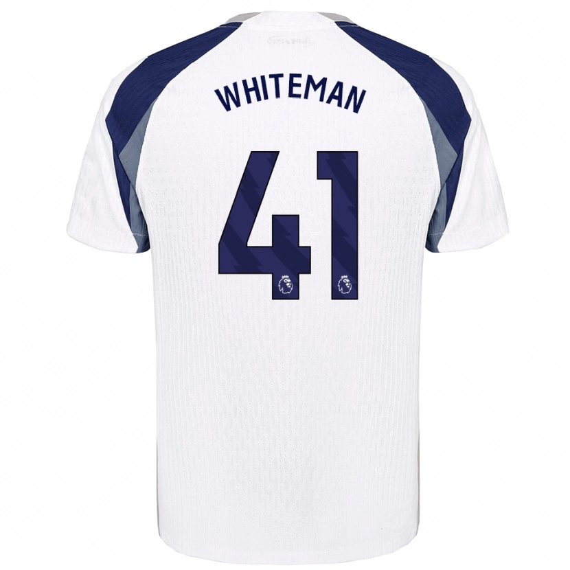 Danxen Kinder Alfie Whiteman #41 Weiß Marineblau Heimtrikot Trikot 2025/26 T-Shirt Österreich