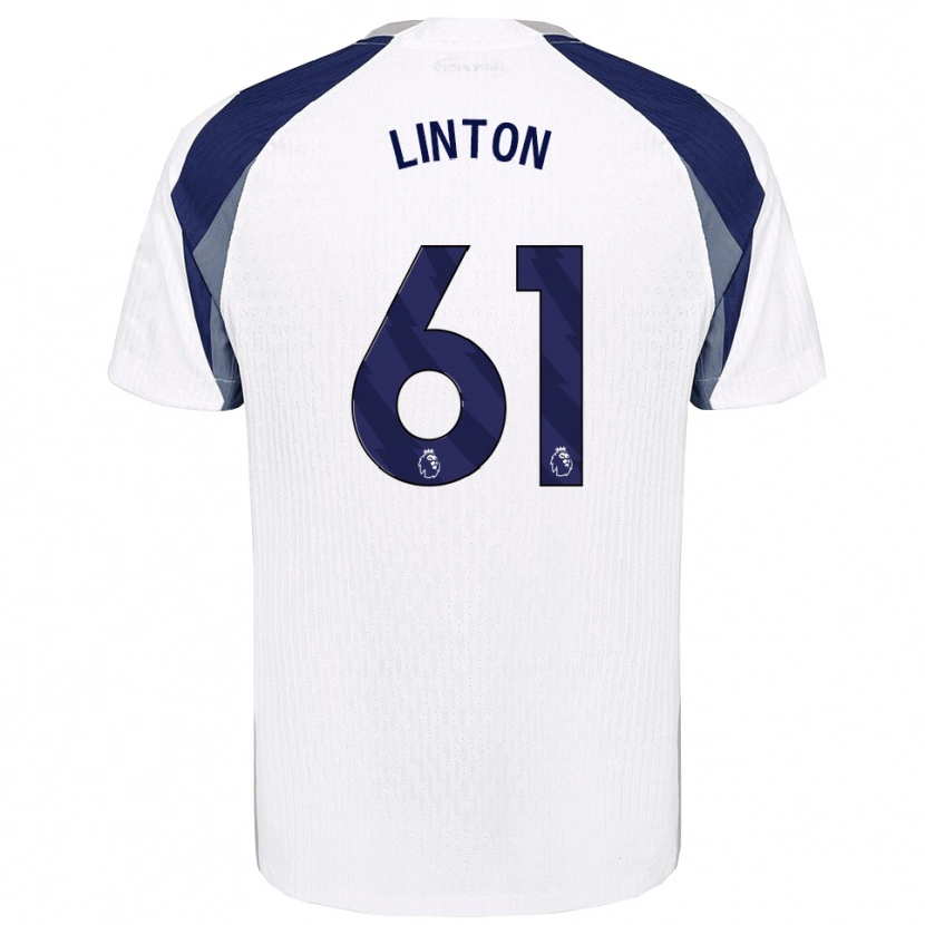 Danxen Kinder Jahziah Linton #61 Weiß Marineblau Heimtrikot Trikot 2025/26 T-Shirt Österreich