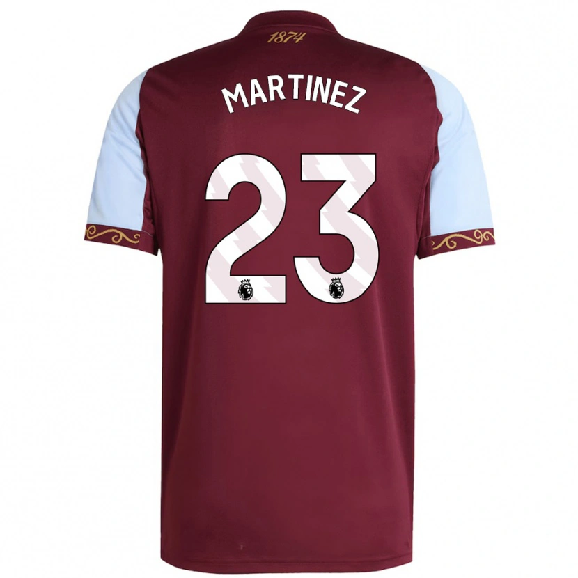 Danxen Kinder Emiliano Martínez #23 Burgunderrot Himmelblau Heimtrikot Trikot 2025/26 T-Shirt Österreich