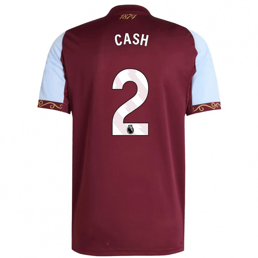 Danxen Kinder Matty Cash #2 Burgunderrot Himmelblau Heimtrikot Trikot 2025/26 T-Shirt Österreich