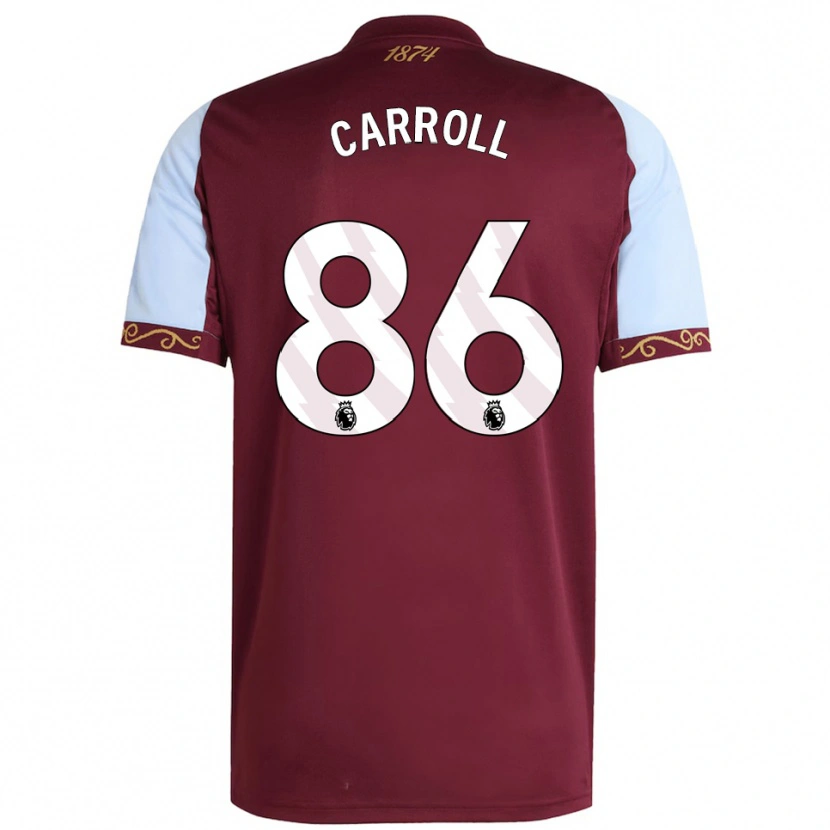 Danxen Kinder Tj Carroll #86 Burgunderrot Himmelblau Heimtrikot Trikot 2025/26 T-Shirt Österreich