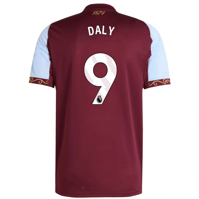Danxen Kinder Rachel Daly #9 Burgunderrot Himmelblau Heimtrikot Trikot 2025/26 T-Shirt Österreich