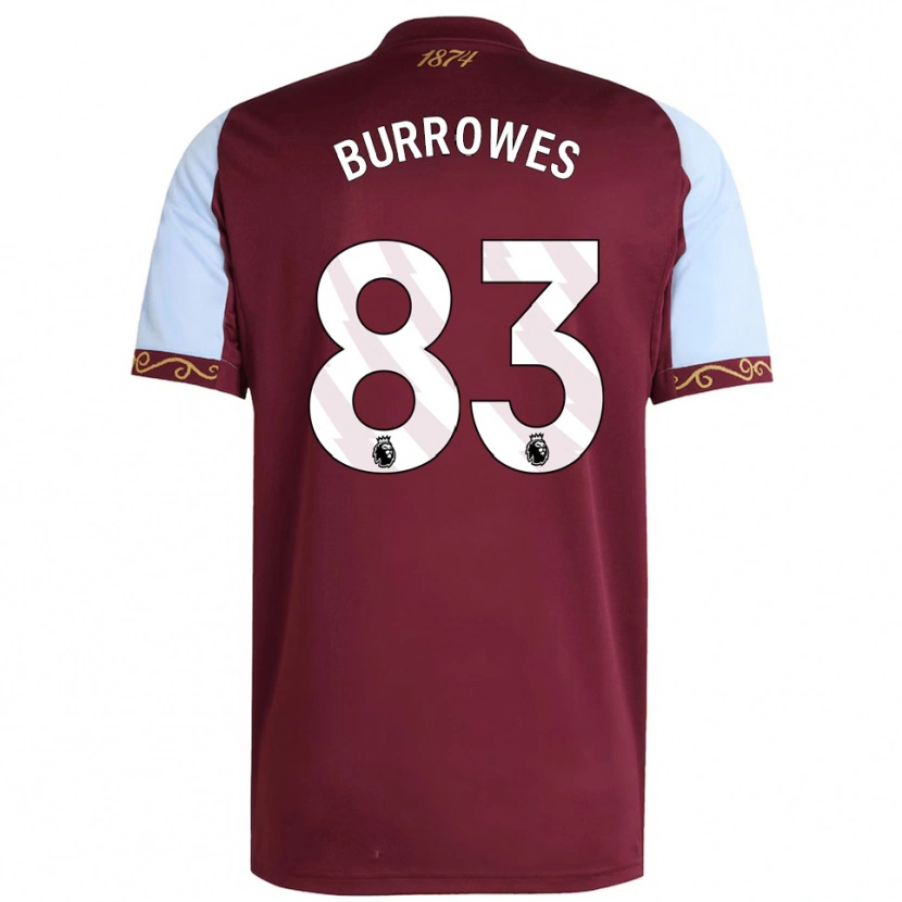 Danxen Kinder Bradley Burrowes #83 Burgunderrot Himmelblau Heimtrikot Trikot 2025/26 T-Shirt Österreich