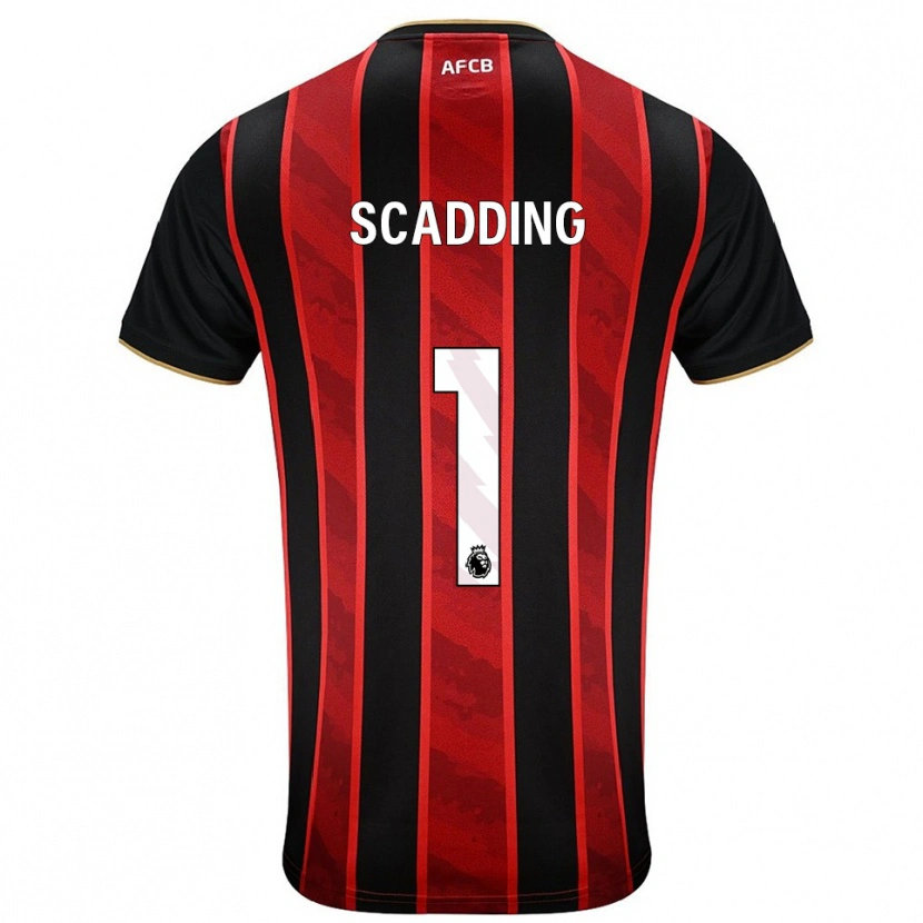 Danxen Kinder Katie Scadding #1 Rot Schwarz Heimtrikot Trikot 2025/26 T-Shirt Österreich