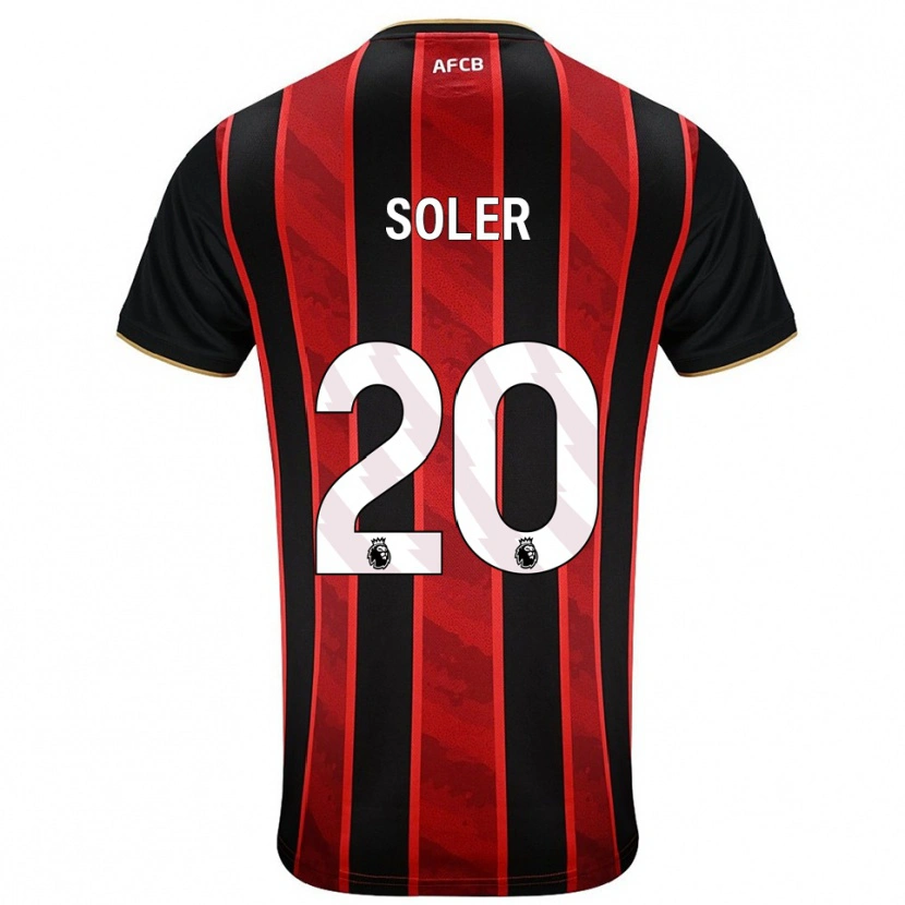 Danxen Kinder Julio Soler #20 Rot Schwarz Heimtrikot Trikot 2025/26 T-Shirt Österreich
