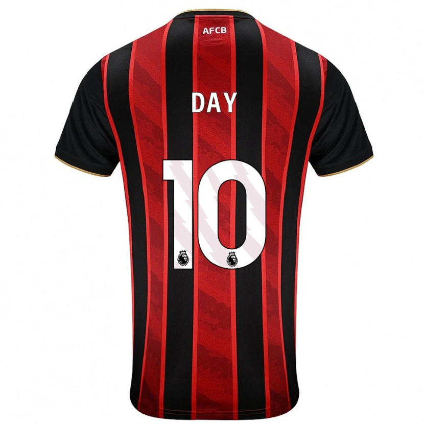 Danxen Kinder Jonny Day #10 Rot Schwarz Heimtrikot Trikot 2025/26 T-Shirt Österreich