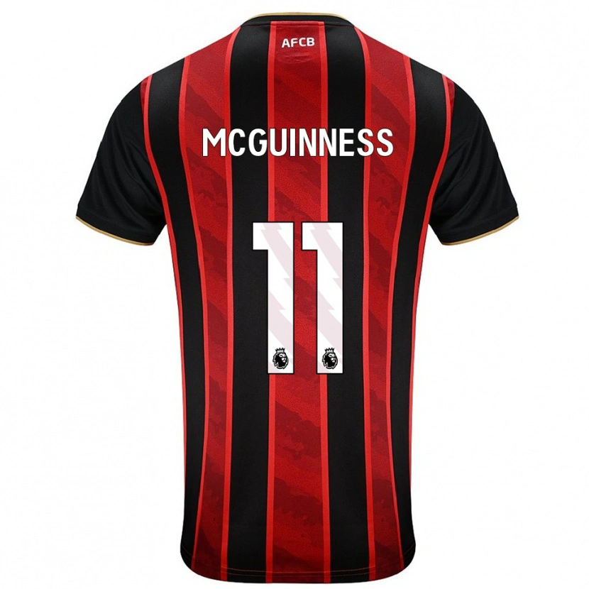 Danxen Kinder Gemma Mcguinness #11 Rot Schwarz Heimtrikot Trikot 2025/26 T-Shirt Österreich