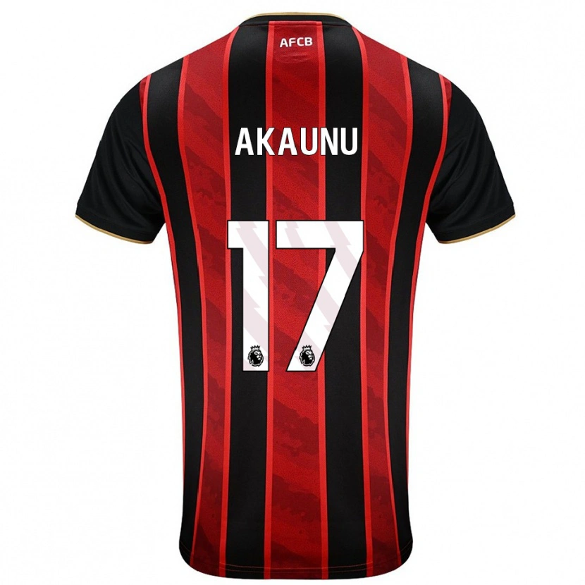 Danxen Kinder Kobaro Akaunu #17 Rot Schwarz Heimtrikot Trikot 2025/26 T-Shirt Österreich