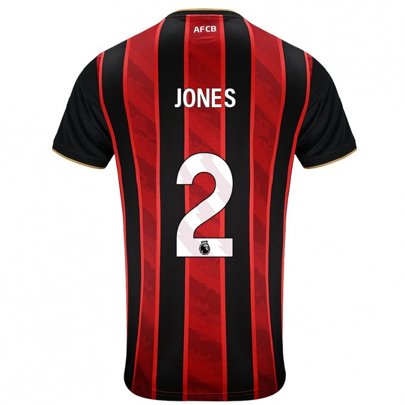 Danxen Kinder Abby Jones #2 Rot Schwarz Heimtrikot Trikot 2025/26 T-Shirt Österreich