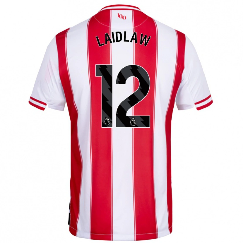 Danxen Kinder Ethan Laidlaw #12 Rot Weiß Heimtrikot Trikot 2025/26 T-Shirt Österreich