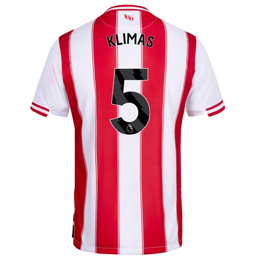 Danxen Kinder Matas Klimas #5 Rot Weiß Heimtrikot Trikot 2025/26 T-Shirt Österreich