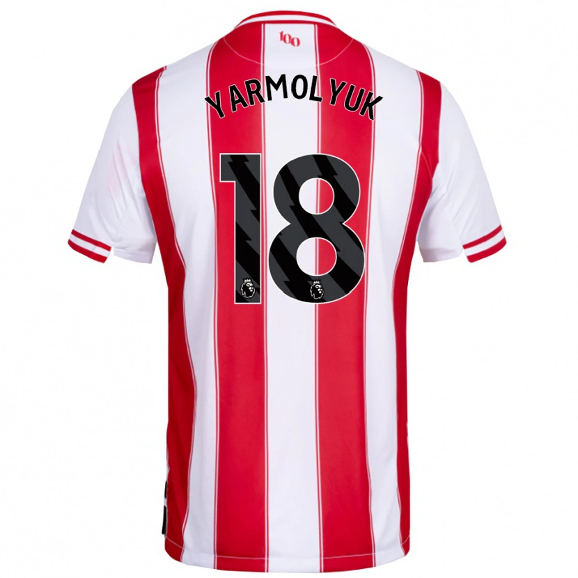 Danxen Kinder Yegor Yarmolyuk #18 Rot Weiß Heimtrikot Trikot 2025/26 T-Shirt Österreich