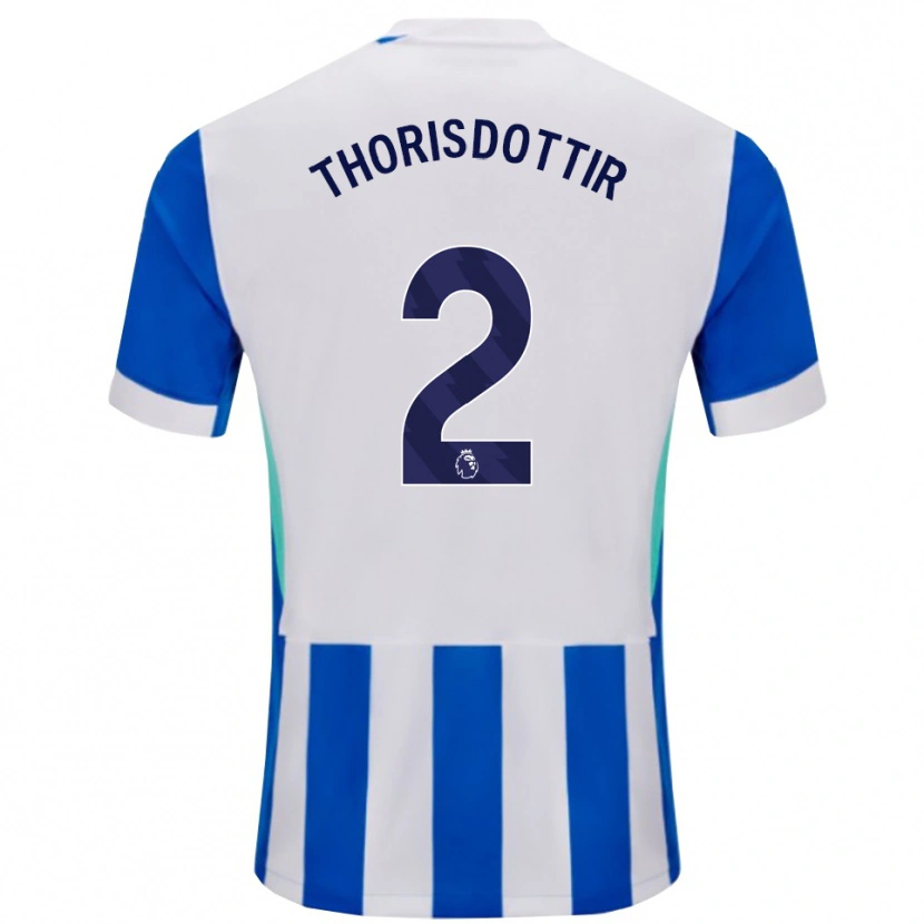 Danxen Kinder Maria Thorisdottir #2 Blau Weiß Heimtrikot Trikot 2025/26 T-Shirt Österreich