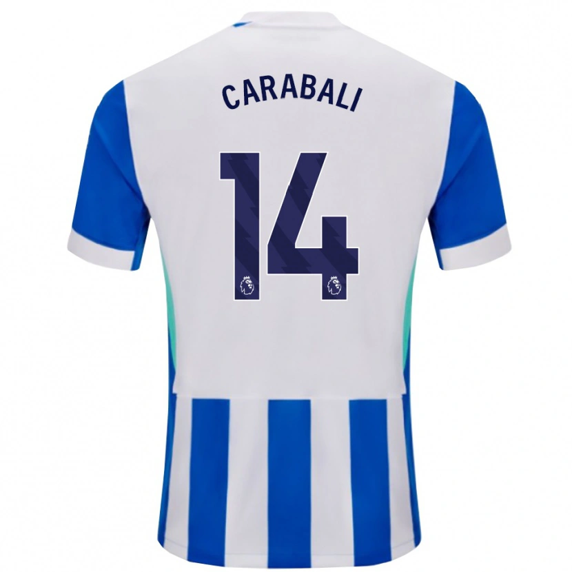 Danxen Kinder Jorelyn Andrea Carabalí Martínez #14 Blau Weiß Heimtrikot Trikot 2025/26 T-Shirt Österreich