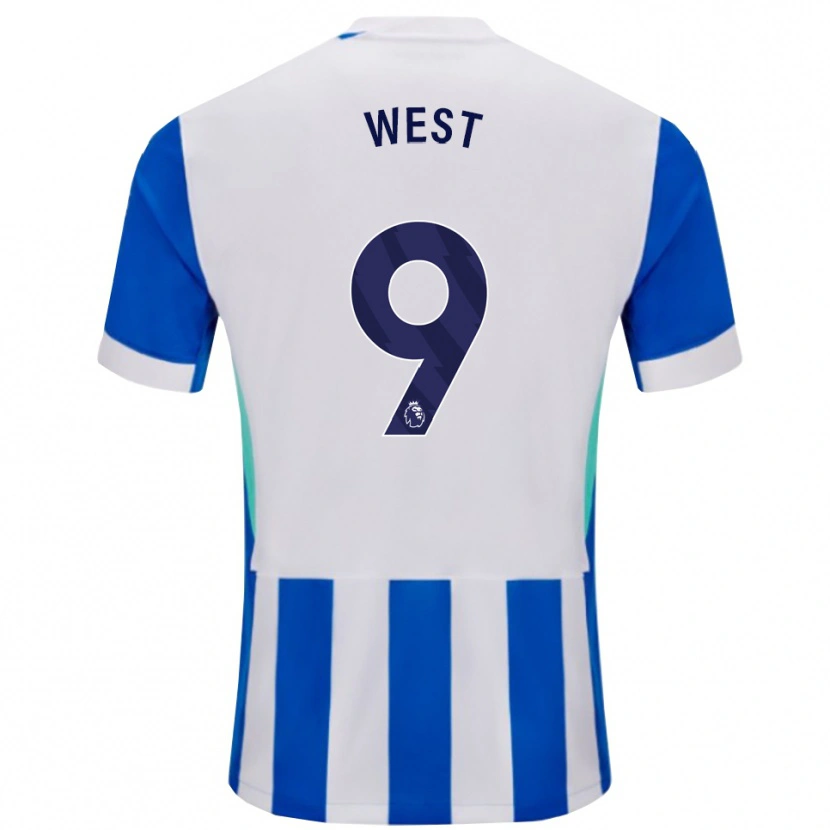 Danxen Kinder Aidan West #9 Blau Weiß Heimtrikot Trikot 2025/26 T-Shirt Österreich