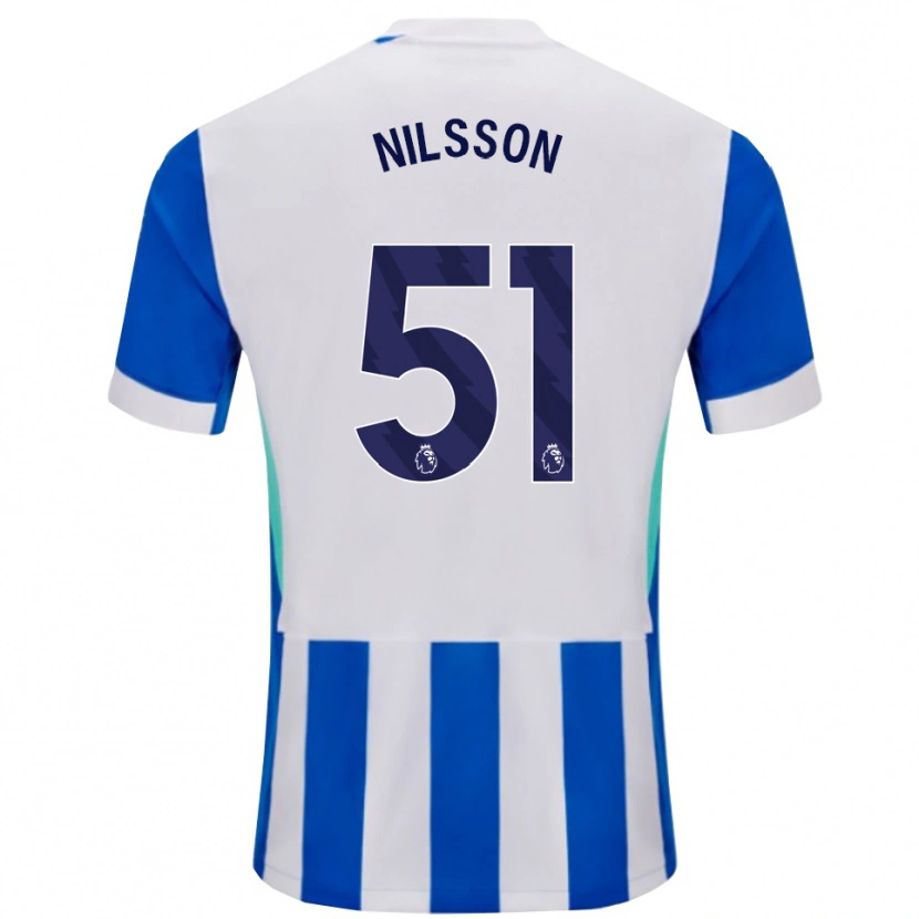 Danxen Kinder Casper Nilsson #51 Blau Weiß Heimtrikot Trikot 2025/26 T-Shirt Österreich
