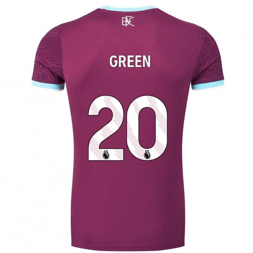 Danxen Kinder Etienne Green #20 Burgunderrot Himmelblau Heimtrikot Trikot 2025/26 T-Shirt Österreich
