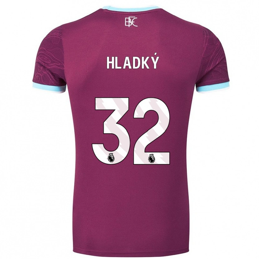 Danxen Kinder Vaclav Hladky #32 Burgunderrot Himmelblau Heimtrikot Trikot 2025/26 T-Shirt Österreich