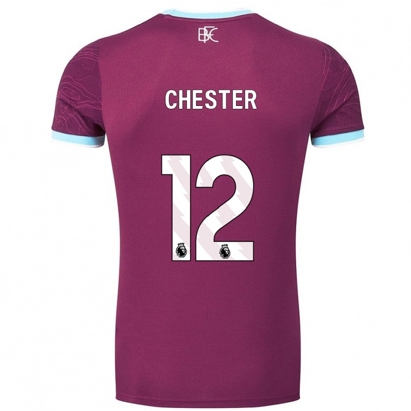 Danxen Kinder Felix Chester #12 Burgunderrot Himmelblau Heimtrikot Trikot 2025/26 T-Shirt Österreich