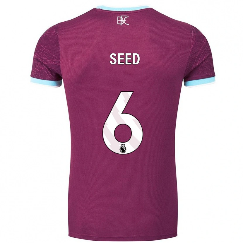 Danxen Kinder Helen Seed #6 Burgunderrot Himmelblau Heimtrikot Trikot 2025/26 T-Shirt Österreich