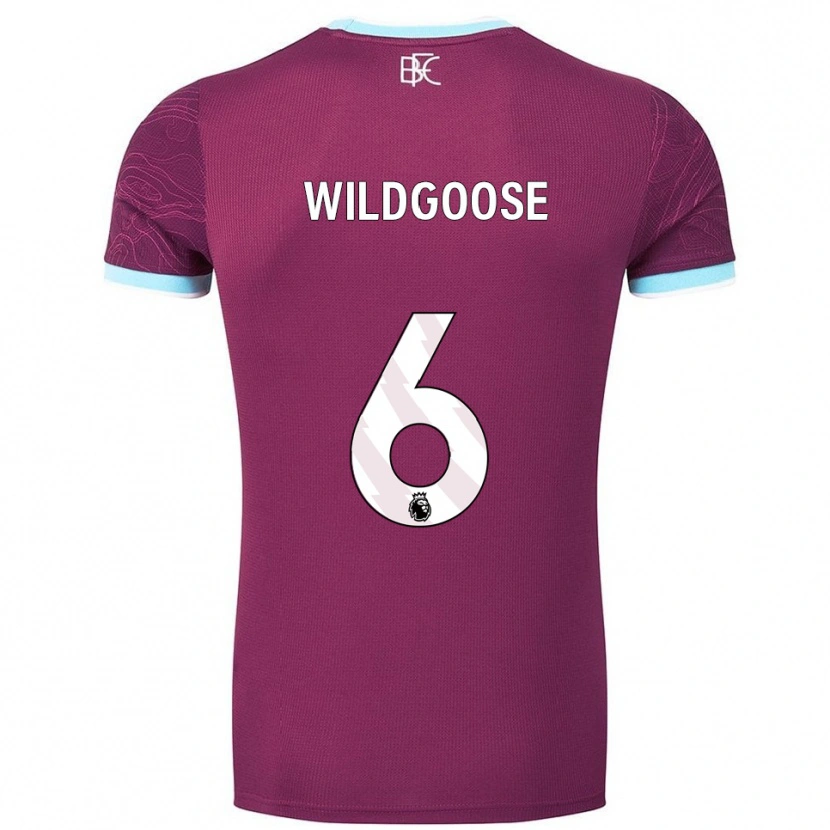 Danxen Kinder Mikayla Wildgoose #6 Burgunderrot Himmelblau Heimtrikot Trikot 2025/26 T-Shirt Österreich