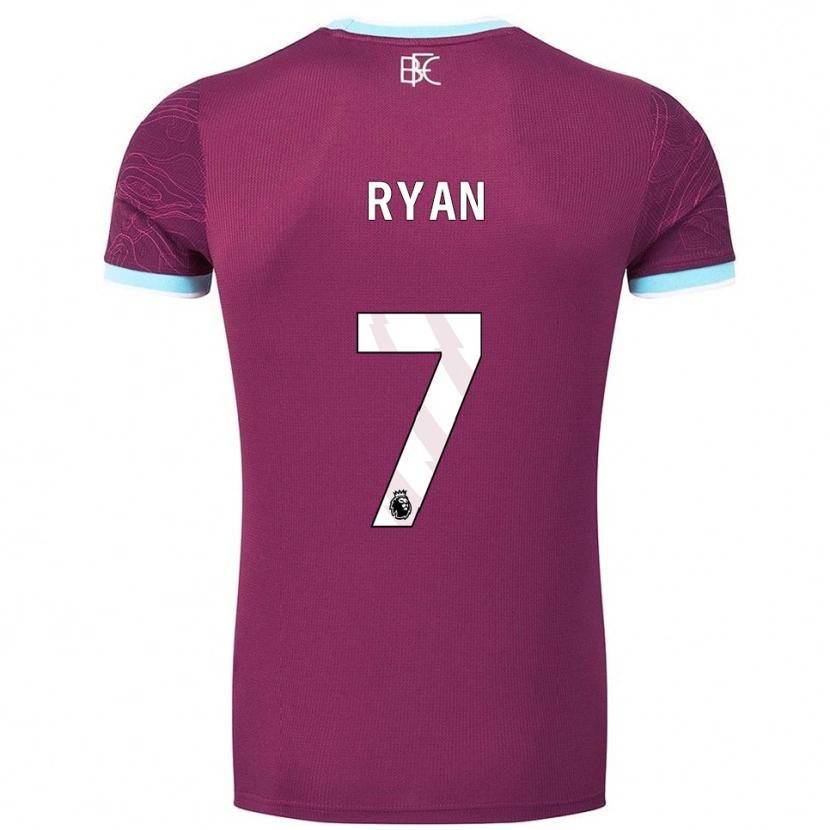 Danxen Kinder Kamarni Ryan #7 Burgunderrot Himmelblau Heimtrikot Trikot 2025/26 T-Shirt Österreich