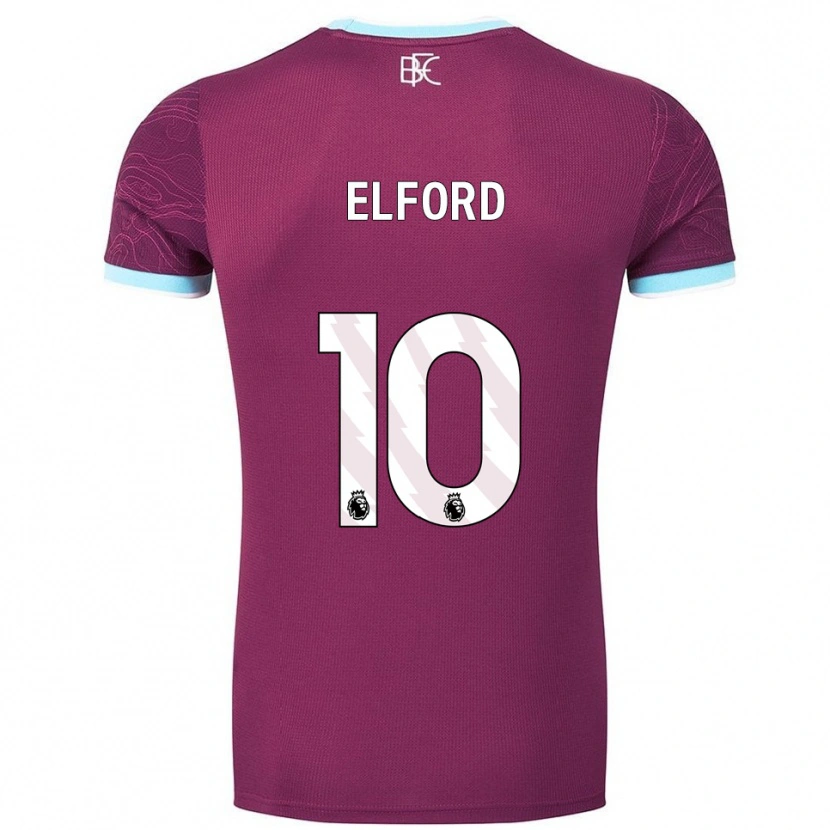 Danxen Kinder Laura Elford #10 Burgunderrot Himmelblau Heimtrikot Trikot 2025/26 T-Shirt Österreich