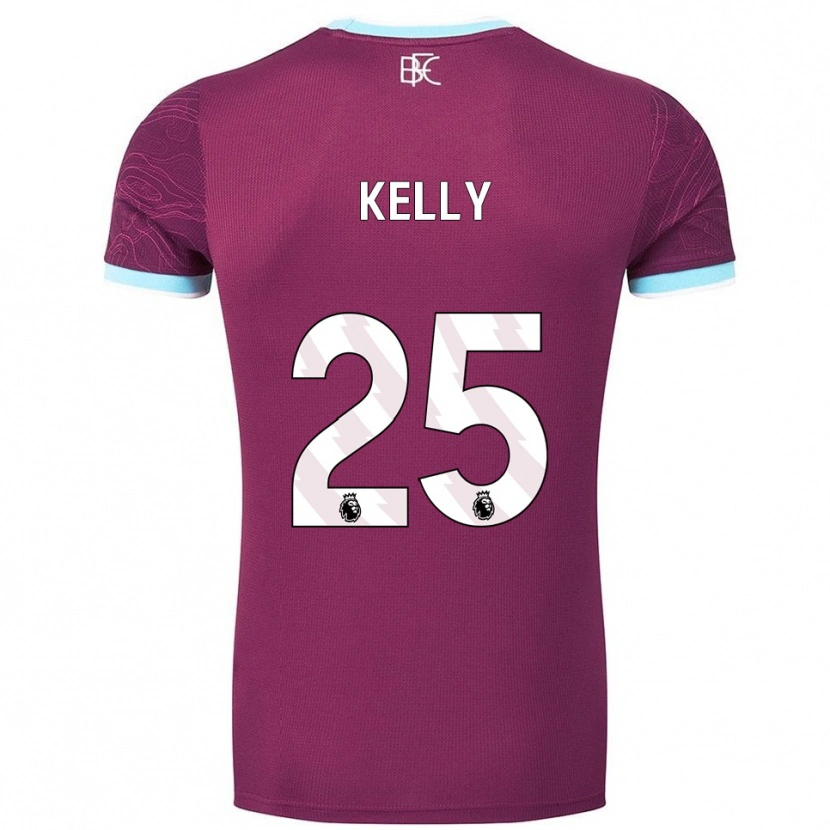 Danxen Kinder Aimee Kelly #25 Burgunderrot Himmelblau Heimtrikot Trikot 2025/26 T-Shirt Österreich