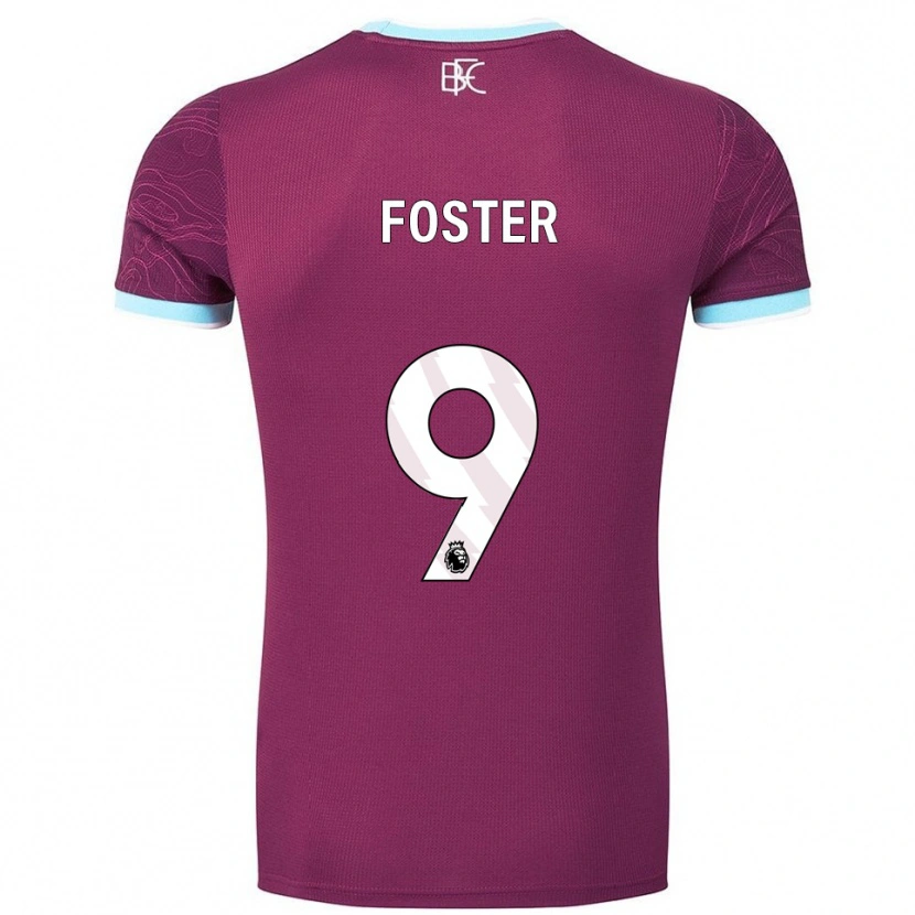 Danxen Kinder Lyle Foster #9 Burgunderrot Himmelblau Heimtrikot Trikot 2025/26 T-Shirt Österreich