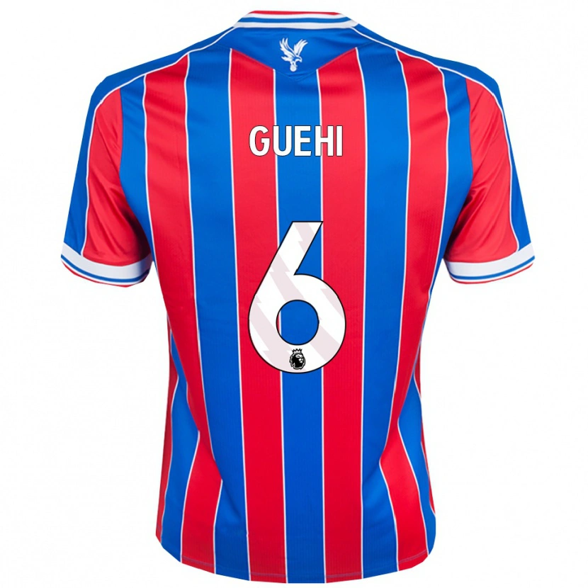 Danxen Kinder Marc Guéhi #6 Blau Rot Weiß Heimtrikot Trikot 2025/26 T-Shirt Österreich