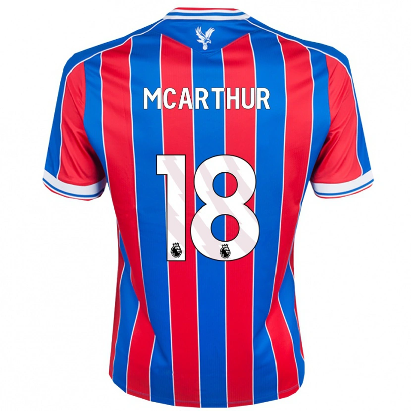 Danxen Kinder James Mcarthur #18 Blau Rot Weiß Heimtrikot Trikot 2025/26 T-Shirt Österreich