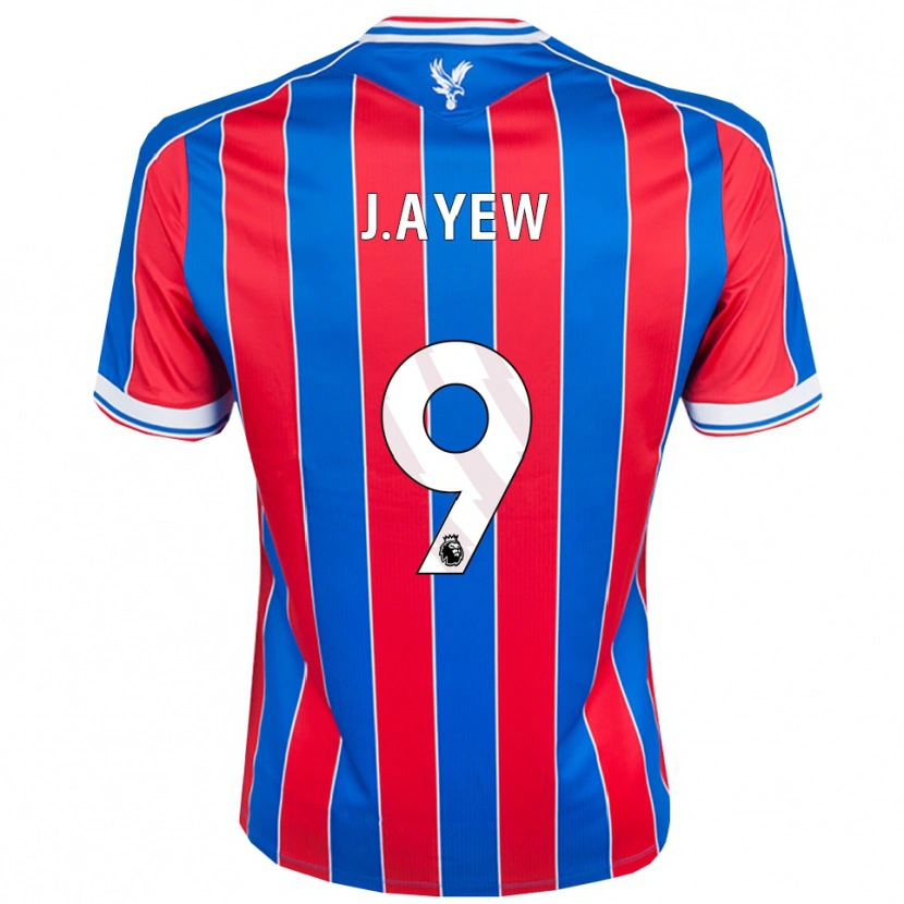 Danxen Kinder Jordan Ayew #9 Blau Rot Weiß Heimtrikot Trikot 2025/26 T-Shirt Österreich