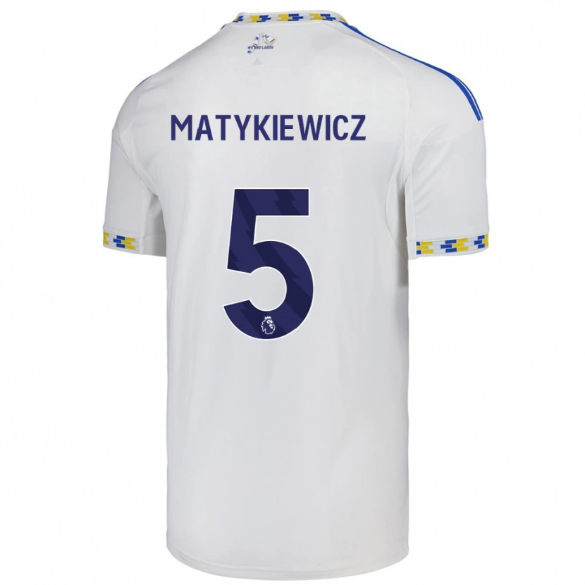 Danxen Kinder Luke Matykiewicz #5 Weiß Blau Heimtrikot Trikot 2025/26 T-Shirt Österreich