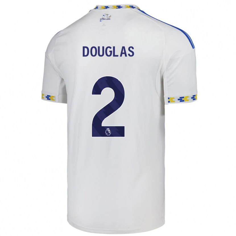 Danxen Kinder Connor Douglas #2 Weiß Blau Heimtrikot Trikot 2025/26 T-Shirt Österreich