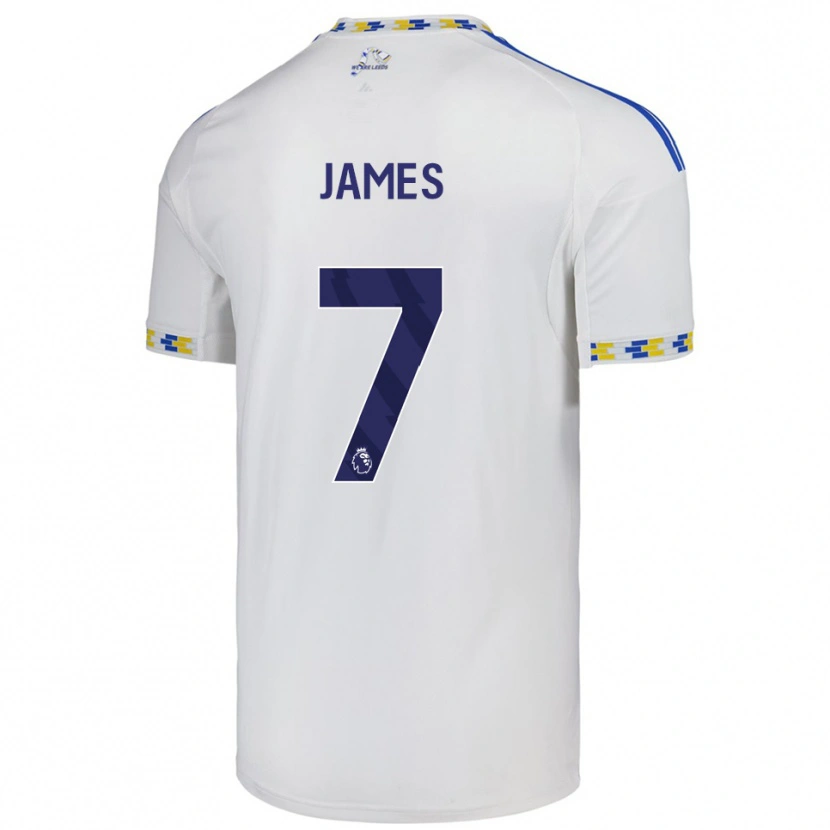 Danxen Kinder Daniel James #7 Weiß Blau Heimtrikot Trikot 2025/26 T-Shirt Österreich