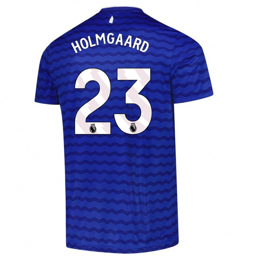 Danxen Kinder Sara Holmgaard #23 Blau Marineblau Heimtrikot Trikot 2025/26 T-Shirt Österreich