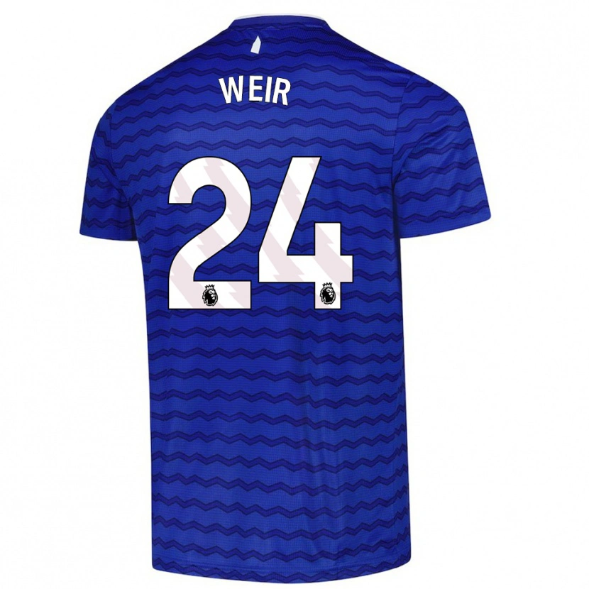 Danxen Kinder Kenzie Weir #24 Blau Marineblau Heimtrikot Trikot 2025/26 T-Shirt Österreich