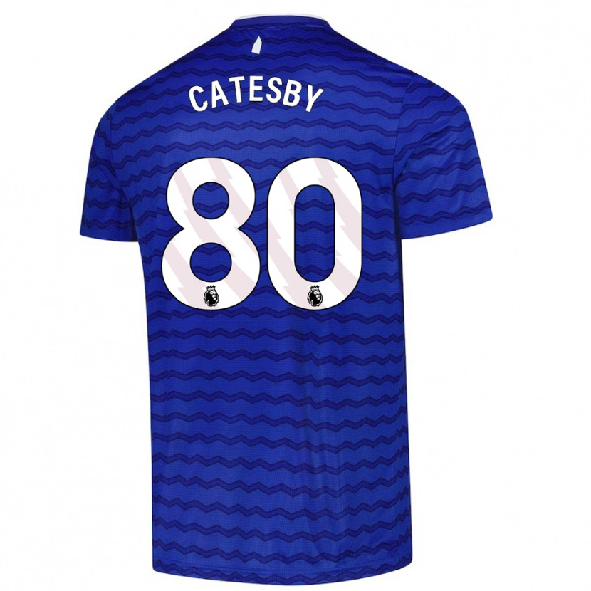 Danxen Kinder Joel Catesby #80 Blau Marineblau Heimtrikot Trikot 2025/26 T-Shirt Österreich