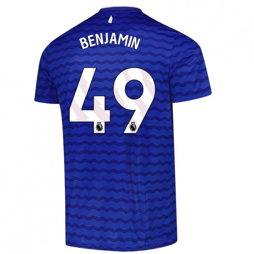 Danxen Kinder Omari Benjamin #49 Blau Marineblau Heimtrikot Trikot 2025/26 T-Shirt Österreich