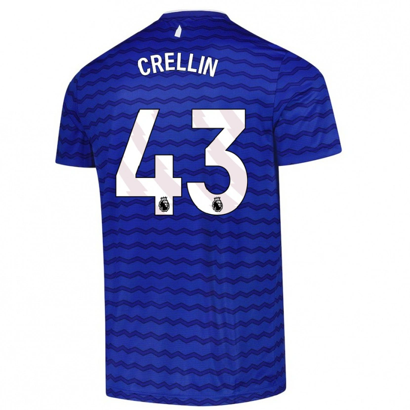 Danxen Kinder Billy Crellin #43 Blau Marineblau Heimtrikot Trikot 2025/26 T-Shirt Österreich