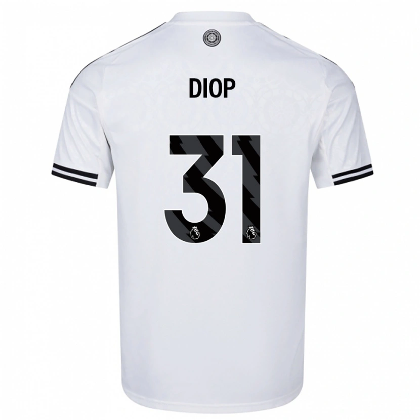 Danxen Kinder Issa Diop #31 Weiß Schwarz Heimtrikot Trikot 2025/26 T-Shirt Österreich